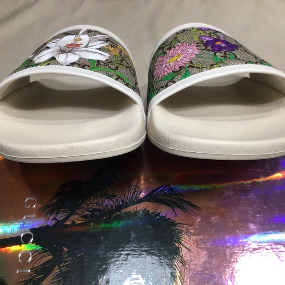 Gucci Supreme GG Floral slides - Picture 6 of 13